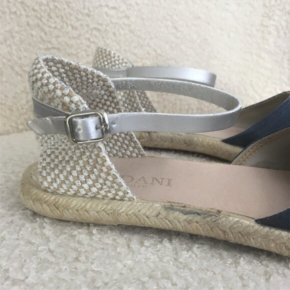 CORDANI Bertie Espadrille Sandals Shoes flats blue suede leather uppers 40 9 - Picture 6 of 13